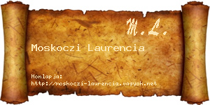 Moskoczi Laurencia névjegykártya